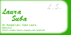 laura suba business card